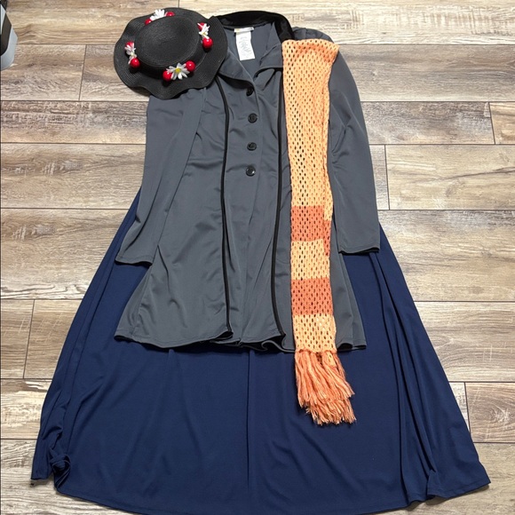 Mary Poppins English Nanny Halloween Costume Small - Picture 12 of 16